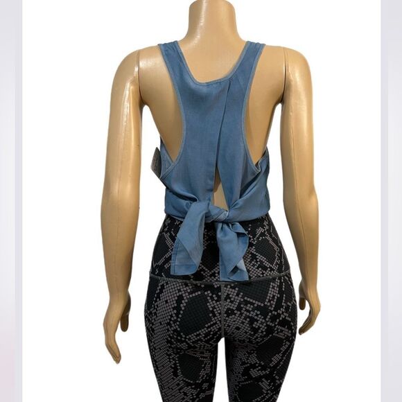 Lululemon Athletica All Tied up Tank Top Tencel New with tags size 8 blue - Picture 2 of 7